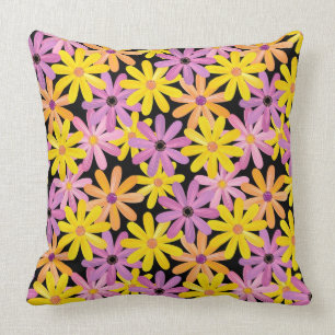Gerbera-Blumen Muster, Hintergrund Kissen