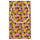 Gerbera-Blumen Muster, Hintergrund Kleine Geschenktüte (Rückseite)