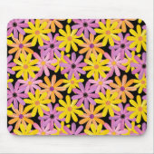 Gerbera-Blumen Muster, Hintergrund Mousepad (Vorne)