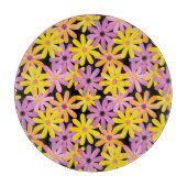 Gerbera-Blumen Muster, Hintergrund Schneidebrett (Vorderseite)