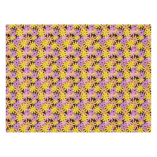 Gerbera-Blumen Muster, Hintergrund Tischdecke (Vorderseite (Horizontal))