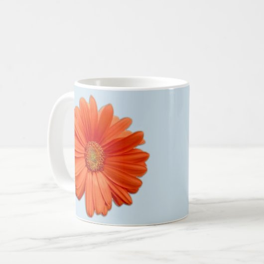 Gerbera-Blumen-Tasse Kaffeetasse (Vorderseite Links)