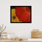 Gerbera Daisies aus Originalöl auf Leinwand Poster (Küche)