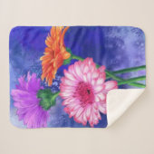 Gerbera Daisies Baby Sherpa Blanket Sherpadecke (Vorderseite (Horizontal))