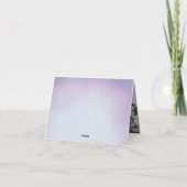 Gerbera Daisies Faltschachtel Danke Karte (Rückseite)