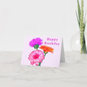 Gerbera Daisies Happy Birthday Card Karte (Vorderseite)