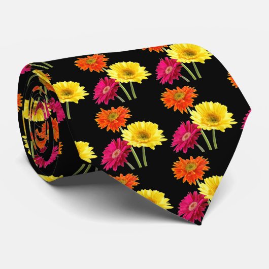 Gerbera Daisies Krawatte (Gerollt)