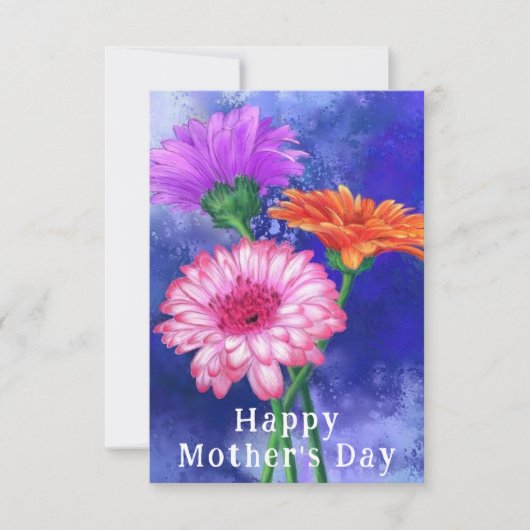 Gerbera Daisies Mother's Day Card Karte (Vorderseite)