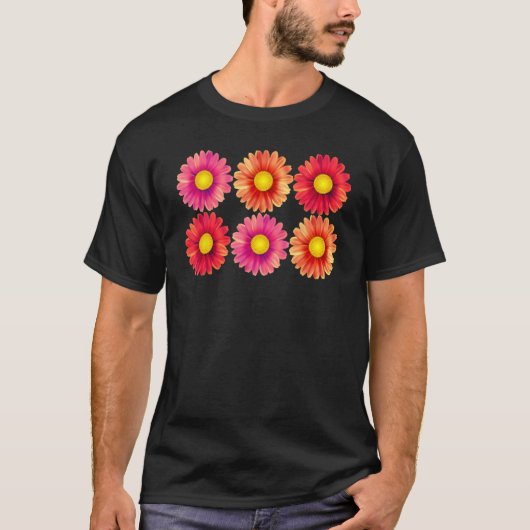 Gerbera Daisies Niedlich Happy Classic Spring Blum T-Shirt (Vorderseite)