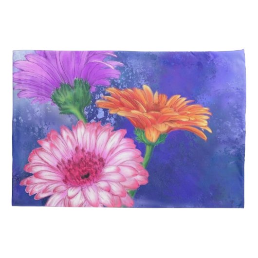 Gerbera Daisies Pillow Case Kissenbezug (Rückseite)