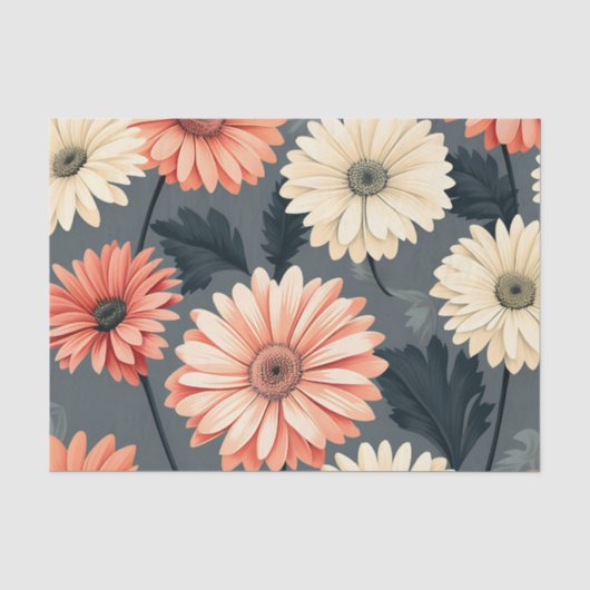 Gerbera Daisies Seidenpapier (Vorderseite)