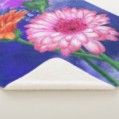 Gerbera Daisies Sherpa Blanket Sherpadecke (3/4)
