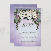 Gerbera Daisies Swag RSVP Karte (Vorne/Hinten)