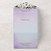 Gerbera Daisies Swag Wedding All In One Einladung (Außenbereich)