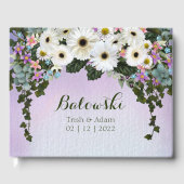 Gerbera Daisies Swag Wedding Gästebuch (Vorderseite)