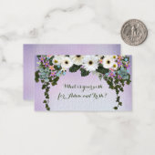 Gerbera Daisies Swag Wedding Mitteilungskarte (Vorderseite/Rückseite Beispiel)