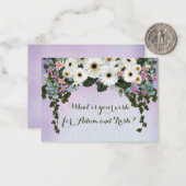 Gerbera Daisies Swag Wedding Mitteilungskarte (Vorderseite/Rückseite Beispiel)