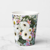 Gerbera Daisies Swag Wedding Pappbecher (Rückseite)