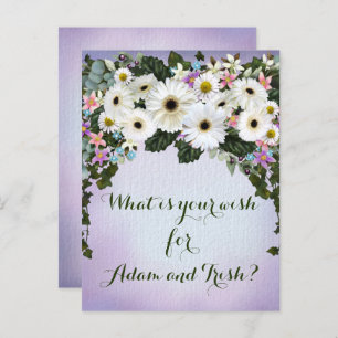 Gerbera Daisies Swag Wedding Wish Postkarte
