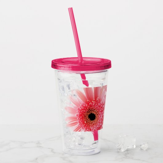 Gerbera Daisy Acryltrinkbecher (Vorderseite Ice)