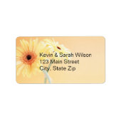 Gerbera Daisy Address Labels Adressaufkleber (Vorne)