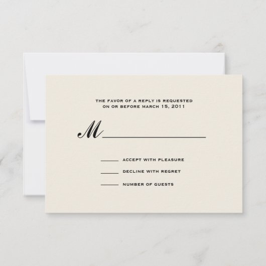 Gerbera Daisy & Barnwood Wedding RSVP (Rückseite)