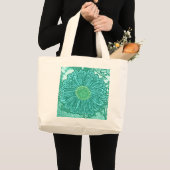 Gerbera Daisy Block Print - Aquarelle Jumbo Stoffbeutel (Vorderseite (Produkt))