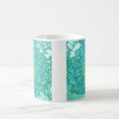 Gerbera Daisy Block Print - Aquarelle Kaffeetasse (Mittel)