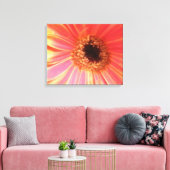 Gerbera Daisy Blume Canvas Print Leinwanddruck (Insitu (Wohnzimmer))