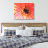 Gerbera Daisy Blume Canvas Print Leinwanddruck (Insitu (Schlafzimmer))