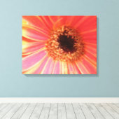 Gerbera Daisy Blume Canvas Print Leinwanddruck (Insitu (Holzboden))