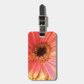 Gerbera Daisy Blume Custom Luggage Tag Gepäckanhänger (Vorderseite vertikal)