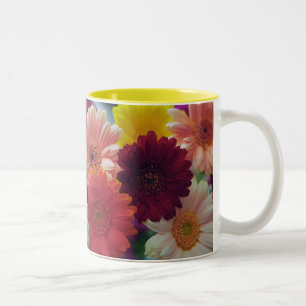 Gerbera Daisy Blume Foto Art Coffee Mugs Zweifarbige Tasse