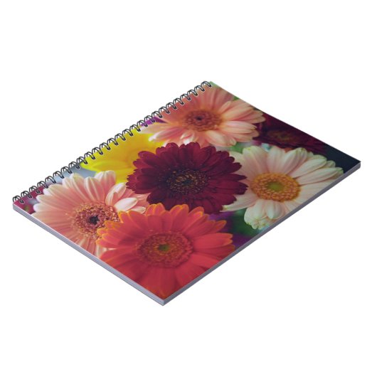 Gerbera Daisy Blume Foto Art Journal Notizblock (Linke Seite)