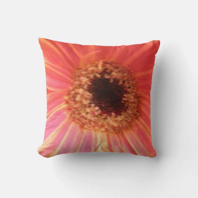 Gerbera Daisy Blume Pillow Kissen (Vorderseite)
