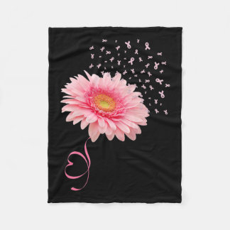 Gerbera Daisy Blume Ribbon Pollen Brustkrebs Fleecedecke