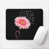 Gerbera Daisy Blume Ribbon Pollen Brustkrebs Mousepad (Mit Mouse)