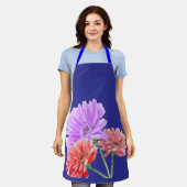 Gerbera-Daisy-Blumen-Küchenschürze Schürze (Getragen)