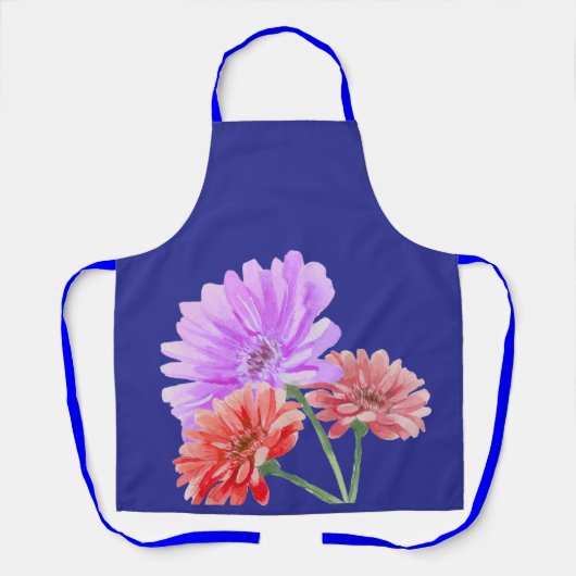 Gerbera-Daisy-Blumen-Küchenschürze Schürze (Vorderseite)