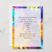 Gerbera Daisy Bouquet Einladung (Rückseite)