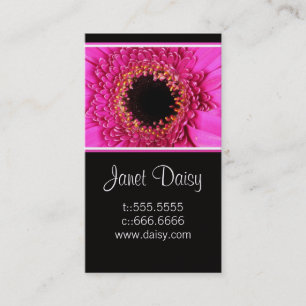 Gerbera Daisy Business Card Vorlage Visitenkarte