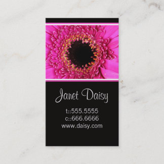 Gerbera Daisy Business Card Vorlage Visitenkarte