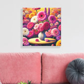 Gerbera Daisy Charm Leinwanddruck (Insitu (Wohnzimmer))