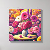 Gerbera Daisy Charm Leinwanddruck (Vorderseite)