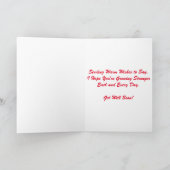 "Gerbera Daisy Cowboy Boots" Karte (Innenseite)