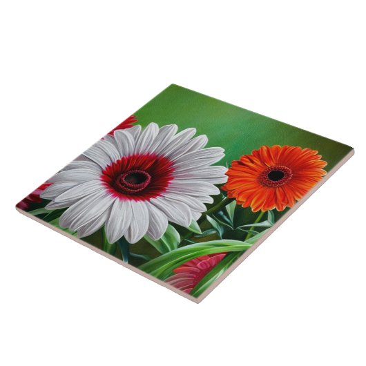 Gerbera Daisy Decorative Floral Keramik Tile Fliese (Seite)