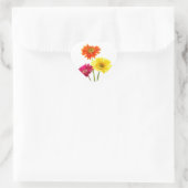Gerbera Daisy Delight Herz-Aufkleber (Tasche)