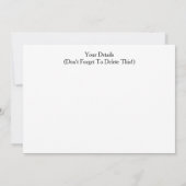 GERBERA DAISY EINLADUNG (Rückseite)