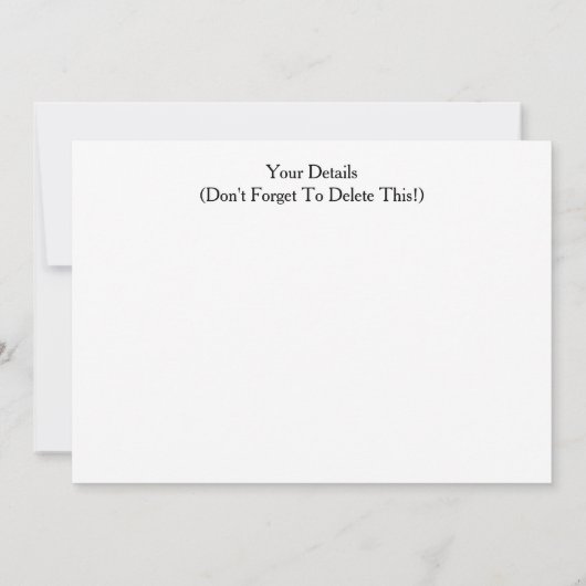 GERBERA DAISY EINLADUNG (Rückseite)