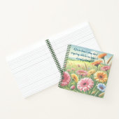 Gerbera Daisy Field & Quote Notizblock (Innenseite)